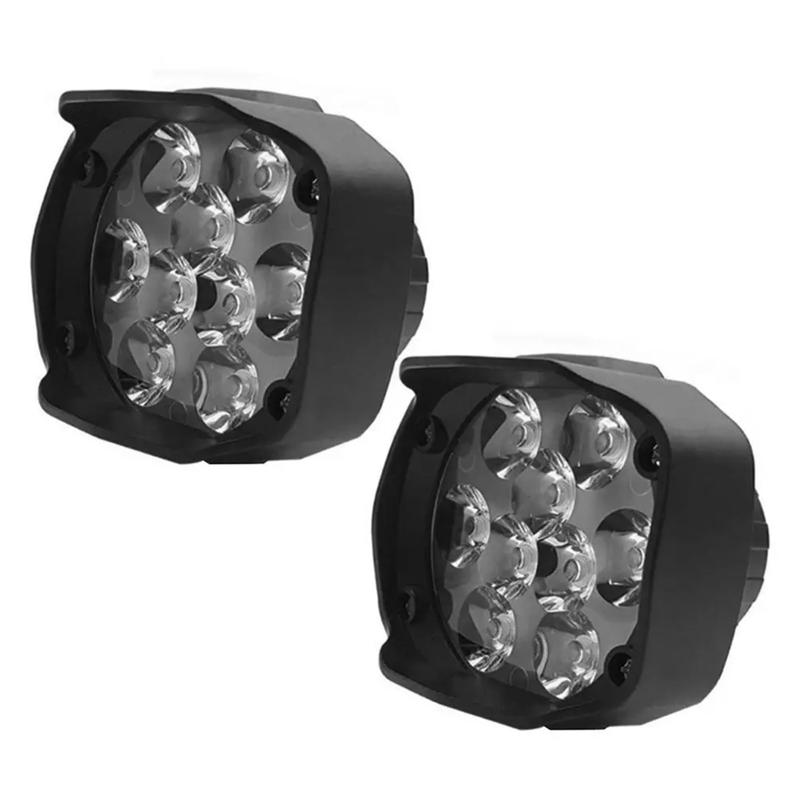 Moto Proyector 2 Luces Antiniebla LED Eléctricas De 18 W Y 9, 1000 Lúmenes, Para Motocicletas Camiones