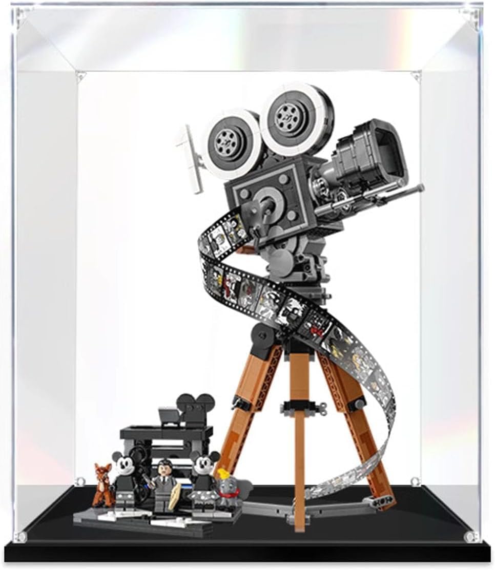 Aprila Clear Acrylic Display Case For 43230 Disney Camera Model, Transparent Dustproof Display Box 3Mm, 40 X 30 X 20Cm