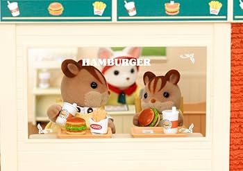 Amazon.co.jp: シルバニアファミリー お店 森のハンバーガー屋さん ミ