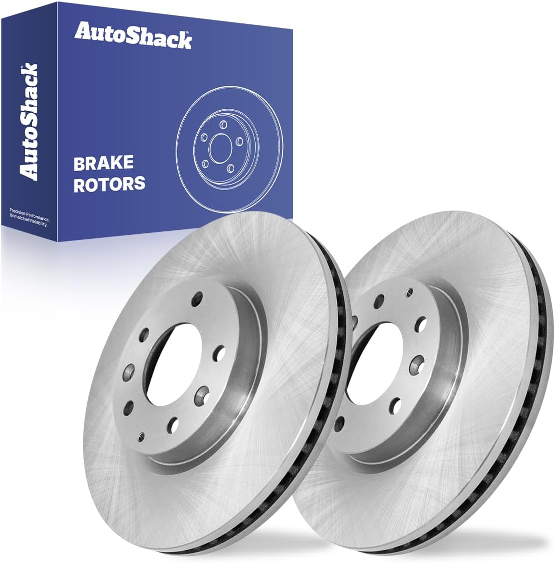 AutoShack Front Vented Brake Rotors 2-PC Set Replacement for 2007-2012 Mazda CX-7 11.64" (295.7 mm)