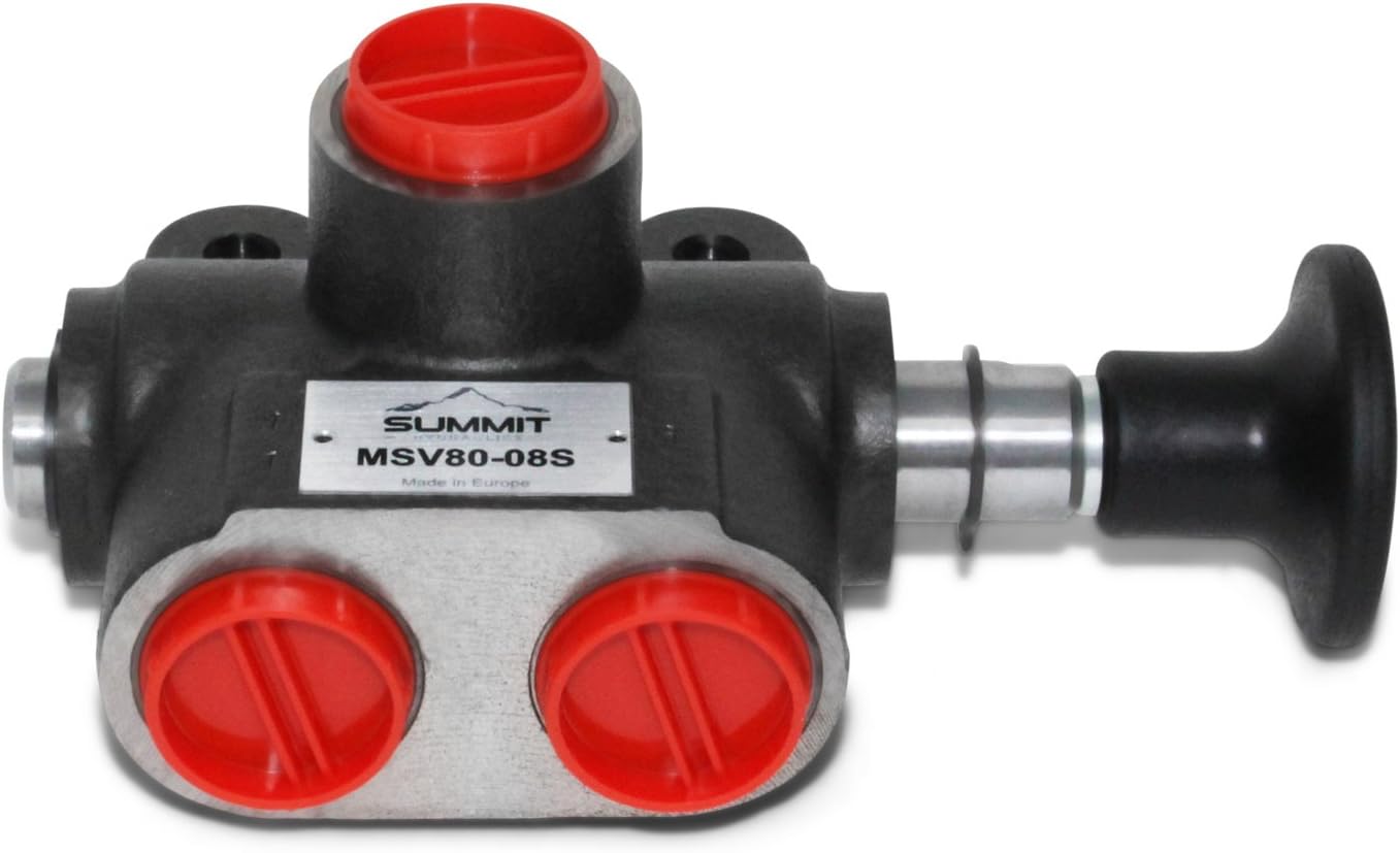 Manual Hydraulic Selector Valve, 3-Way, 2 Position, 21 GPM, #8 SAE Ports