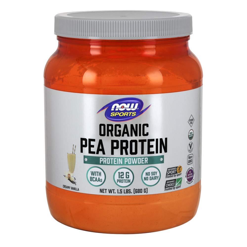 Now Foods Organic Pea Protein, Vanilla 1.5 lbs