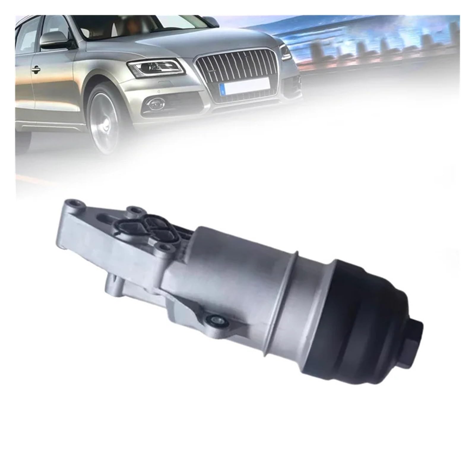Adaptador de carcasa de filtro de aceite for automóviles compatible con Audi A4 A5 A6 A7 A8 Q7 Quattro 2.4 2.8 3.0T 06E 115 405 K/J/E/F 06E115405K