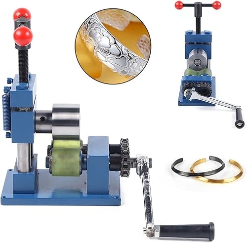 Miniatura 2 de DYRABREST Máquina de laminador manual, fabricación de joyas, manivela, tabletas, herramienta de prensa de joyería, máquina dobladora de aretes y