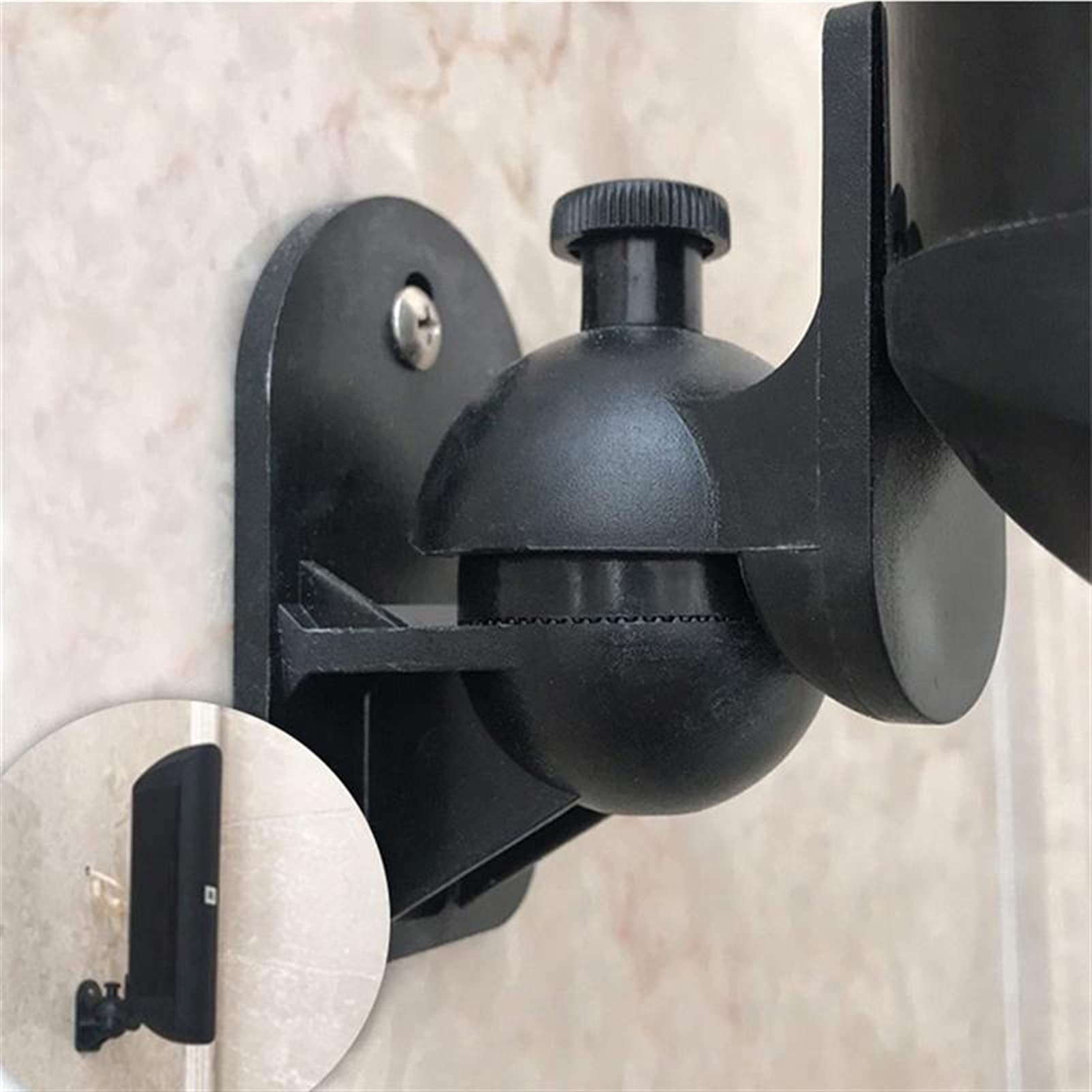 Soporte del altavoz Soporte de altavoz 4 PIEZAS Soporte de montaje en pared de altavoz Soporte de pared de sonido de sonido Soporte de soporte de paredes de pared Soporte de sonido envolvente (negro)