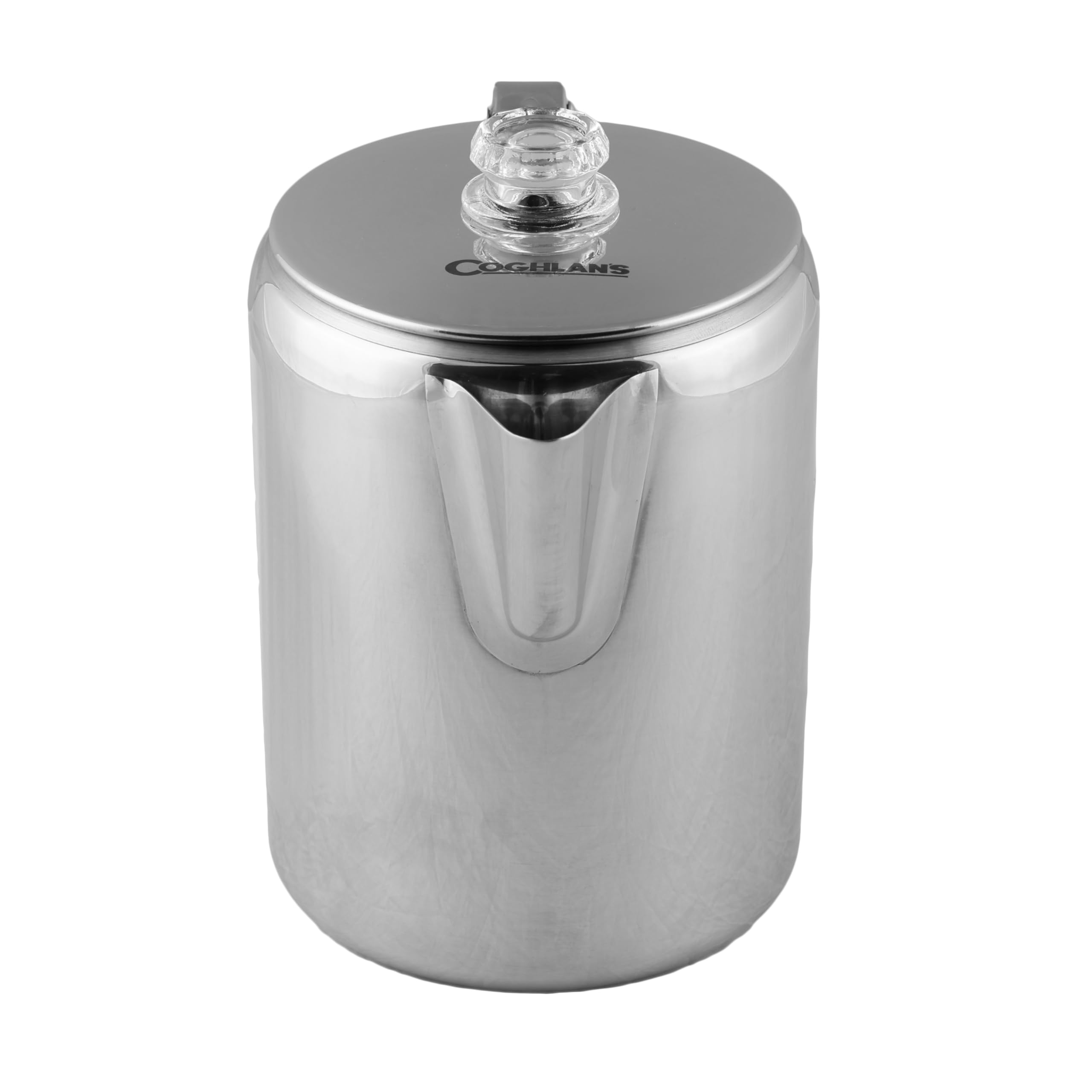 Coghlans Stainless Steel Coffee Pot - 12 Cup Percolator for Camping Outdoor Adventures and Stovetop Brewing - Durable Portable Coffee Brewer for Classic Flavor product thumbnail 4