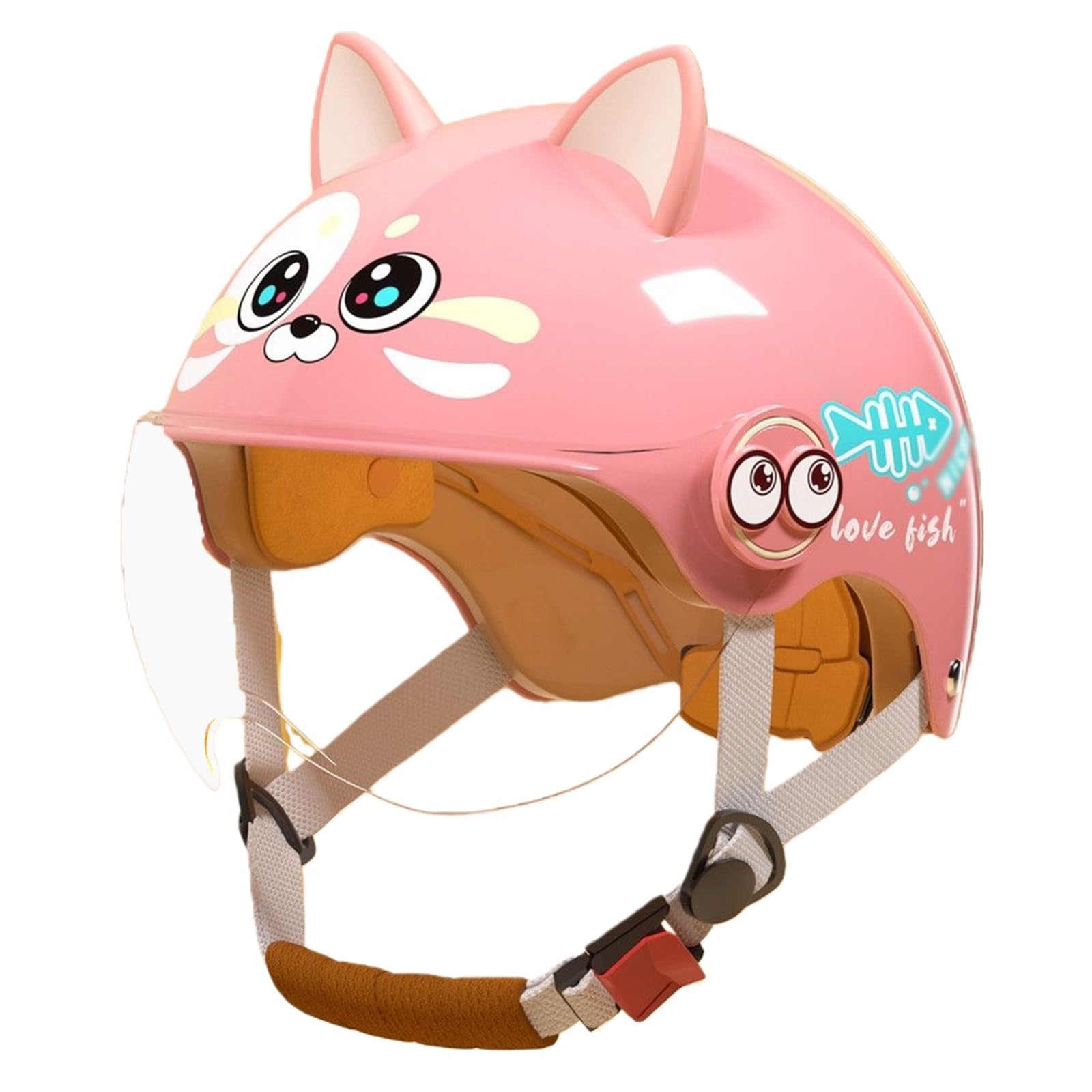 Casque Enfant Léger Multisports pour 3 À 16 Ans, Casque De Vélo/Trottinette avec Visière, Casque À Motifs pour Garçons Et Filles