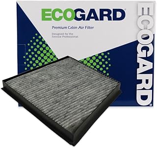 ECOGARD XC45772C Premium Cabin Air Filter with Activated Carbon Odor Eliminator Fits Mercedes-Benz E350 2006-2009, E320 2003-2005, E500 2003-2006, E320 DIESEL 2005-2009, CLS550 2007-2011, CLS500 2006