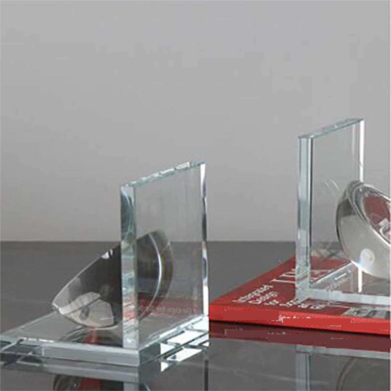 Buchstütze Crystal Snail Bookends Creative Bookend Unterstützt Transparente Buchstützen Für Das Home Office Für Büro Zuhause