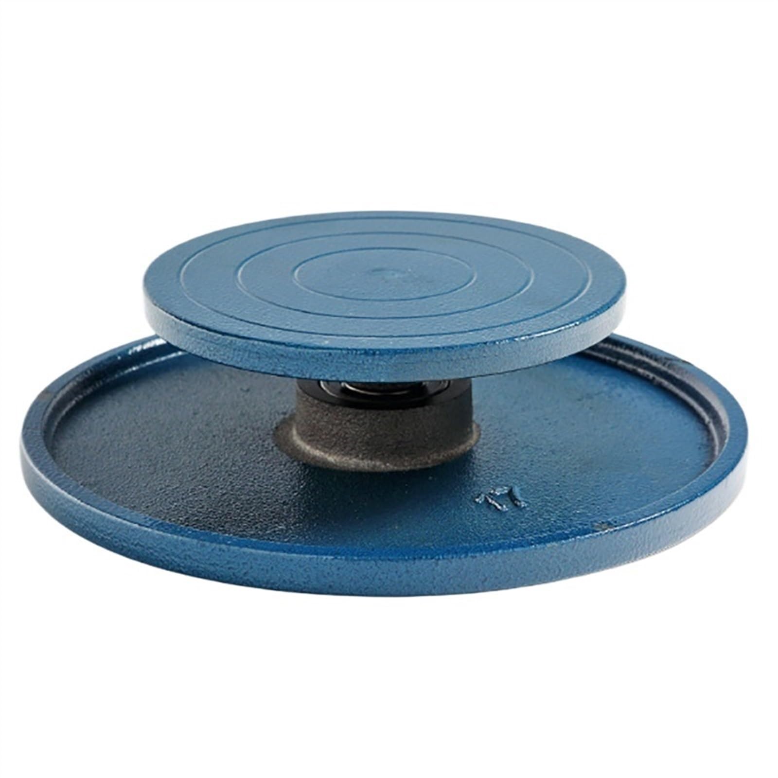 Drehscheibe TöPfern,TöPferscheibe Mini-Keramik-Tonskulptur, rotierende Plattform, Radwerkzeuge, Gusseisen, klein, beidseitig verwendbar, 15 cm(19 cm)