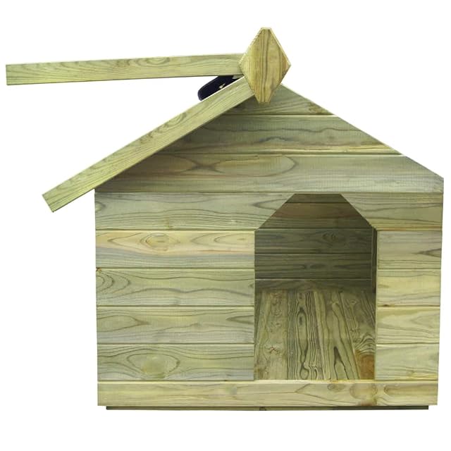 Foto 5 de 6 de Tidyard Casas de Perros para Jardín,Caseta de Exterior para Perros,Apertura de Techo,Impermeable y Resistente…