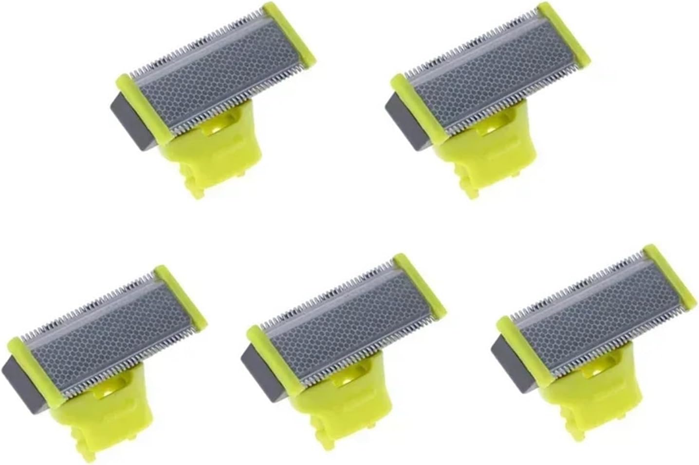 Replacement Blade Heads Compatible with MLG Shaver, 5PCS Electric Shaver Heads, Washable Beard Razor Heads, Body Trimmer Replacement for Men Grooming