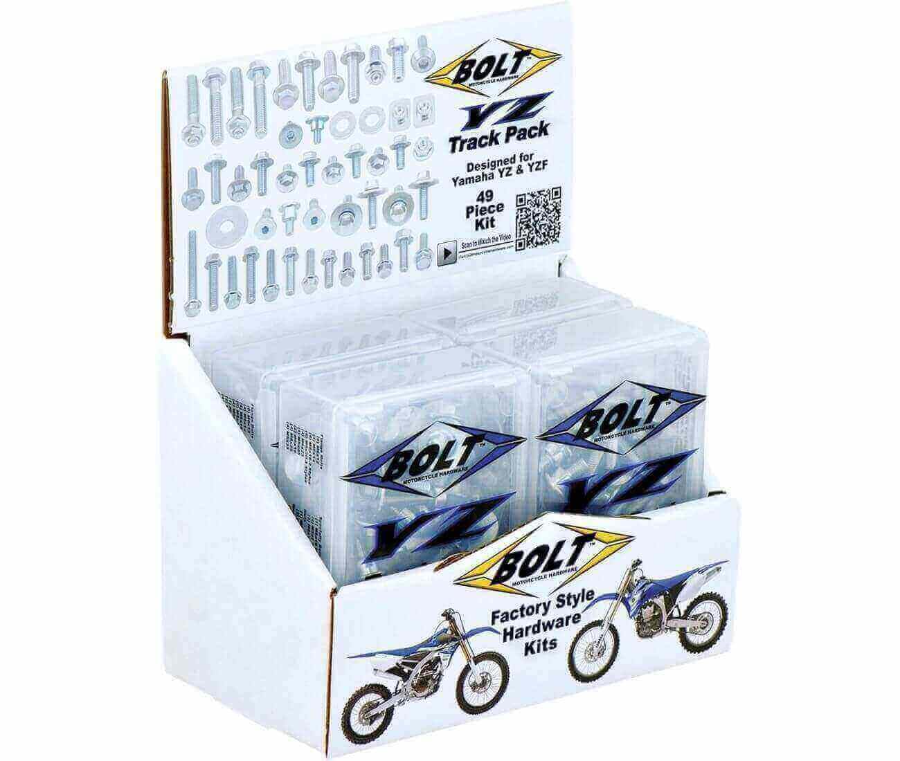 compatible avec/remplacement pour YZF 250 / YZF 450 - KIT VISSERIE PLASTIQUES BOLT / 1061516
