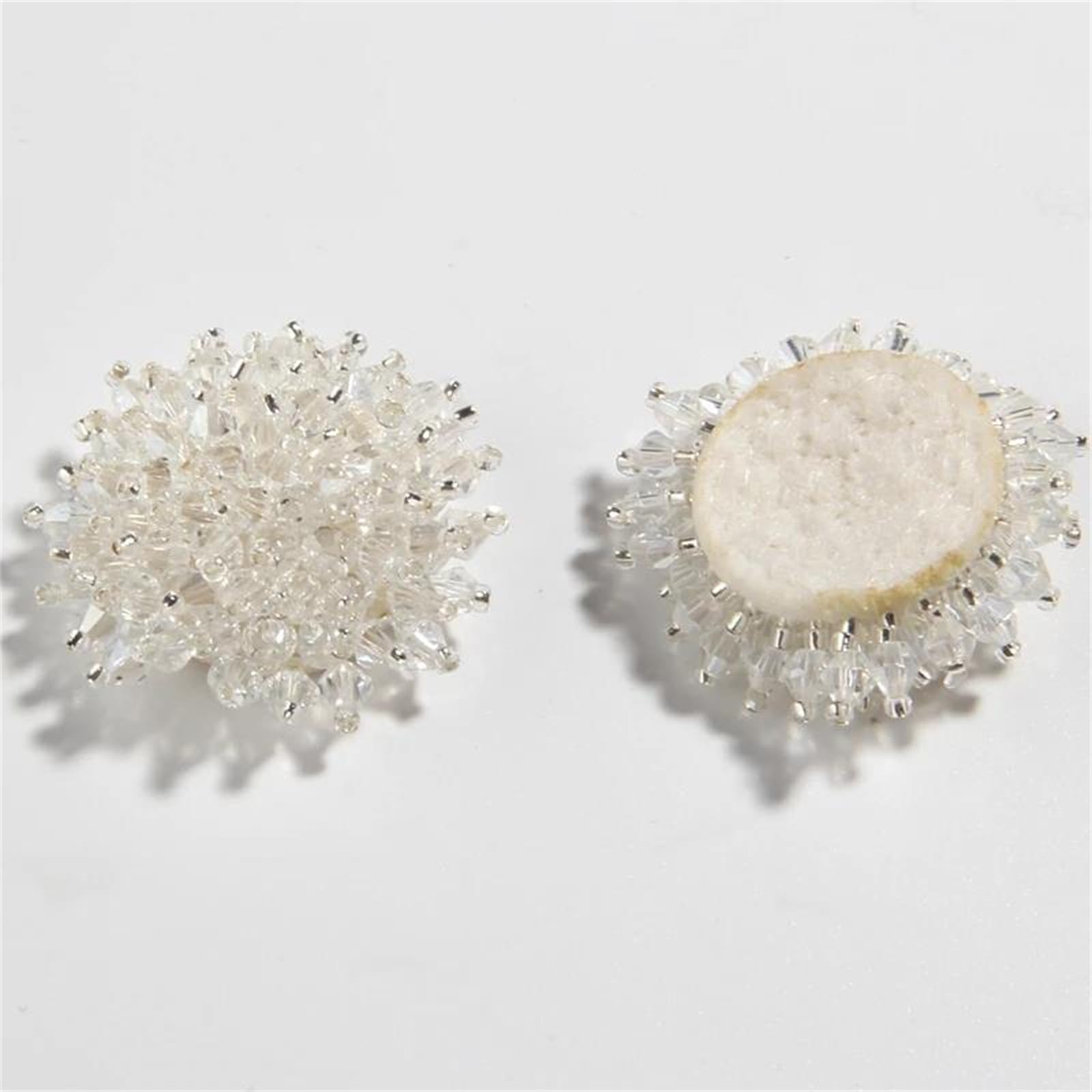 Różne ubrania, perłowe guziki Kryształowe koraliki Rhinestone kwiat przyszyte guziki opakowanie zbiorcze do torebek buty odzież DIY Craft(E23,10PCS)
