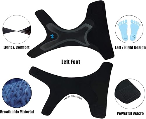 Miniatura 6 de BLUE PINE Tobillera ajustable y ligera, material transpirable para hombres y mujeres, una unidad (izquierda, pequeña)