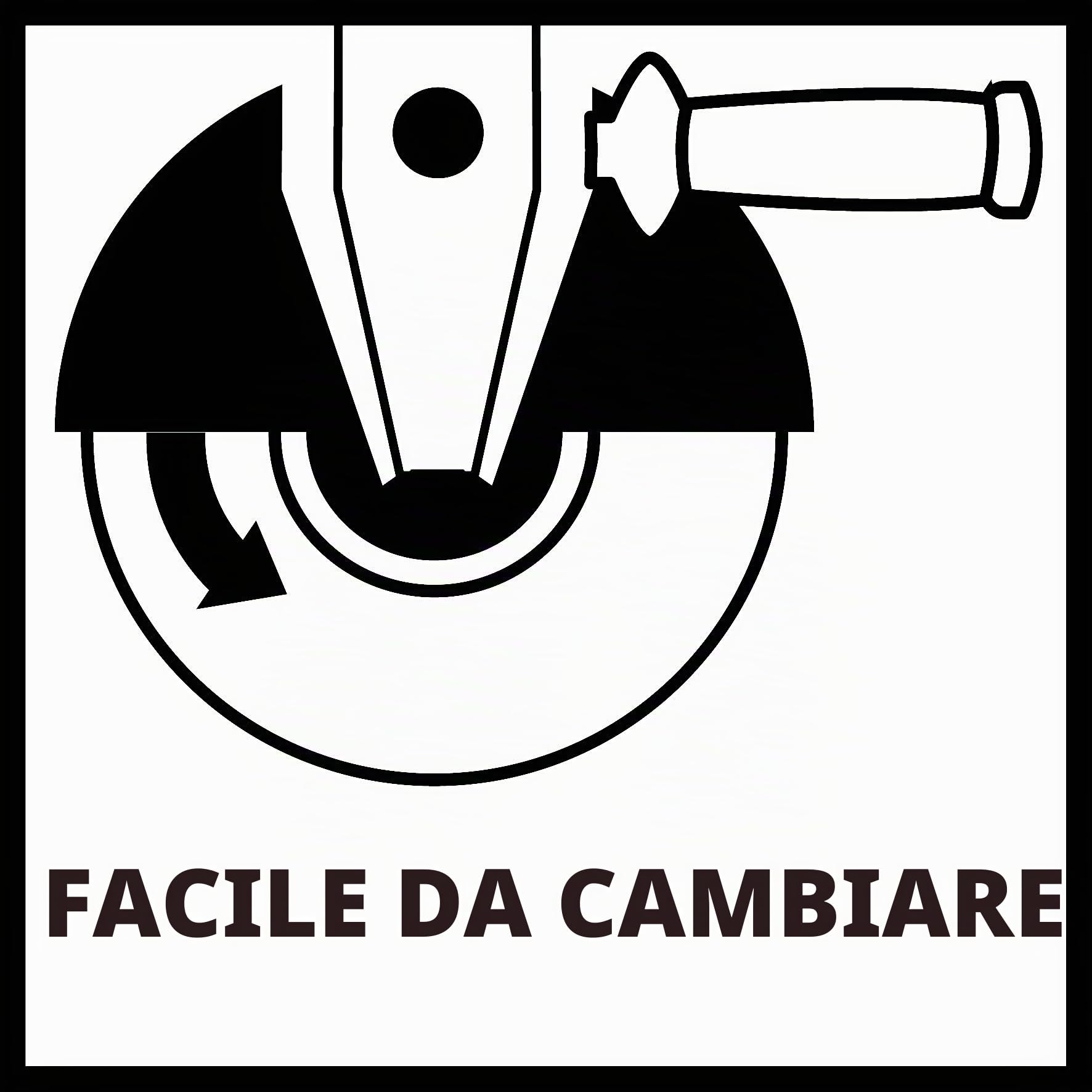 Einhell TC-AG 125/850 Smerigliatrice angolare (tensione 230 V, potenza 850 W, giri min. 12000, diam. Max disco 125 mm, inc. impugnatura aggiuntiva con chiave integrata)
