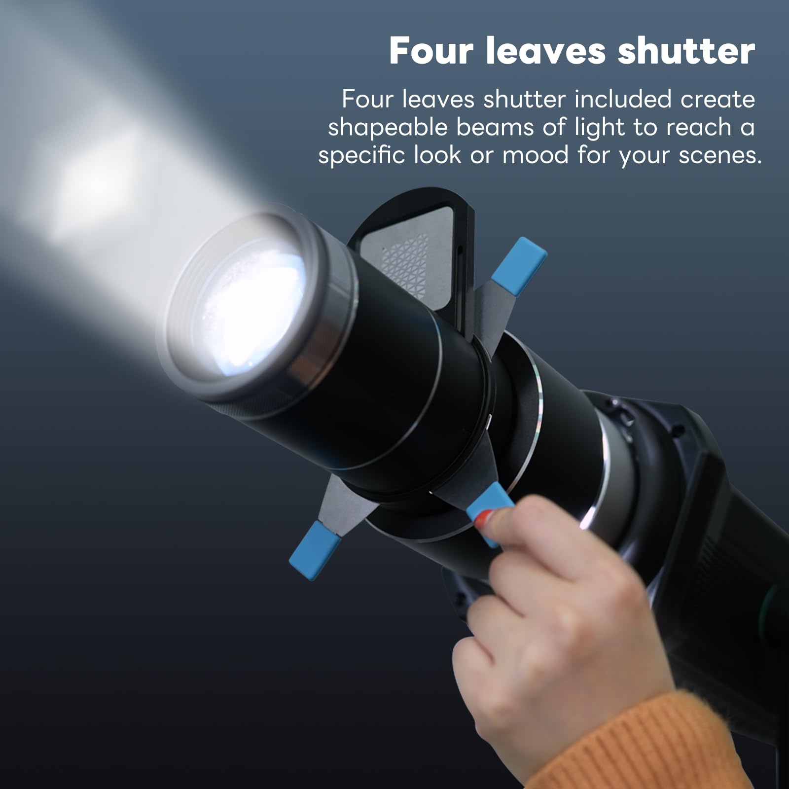 Tangxi Snoot Bowens Mount, Snoot Honeycomb Grid Light Beam Tube Bowens Mount con 5 filtri per Studio Flash strobo