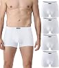 wirarpa Boxer Shorts Mens Cotton Underwear Mens Trunks Boxer Stretch Underwear for Men Pack of 4