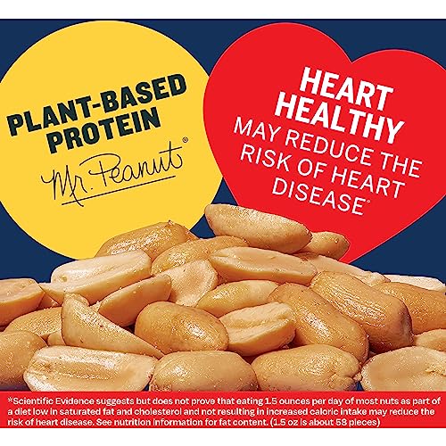 Image of PLANTERS Salted Peanuts, Plant Based Protein Snacks, 16 Oz (6 Ct)