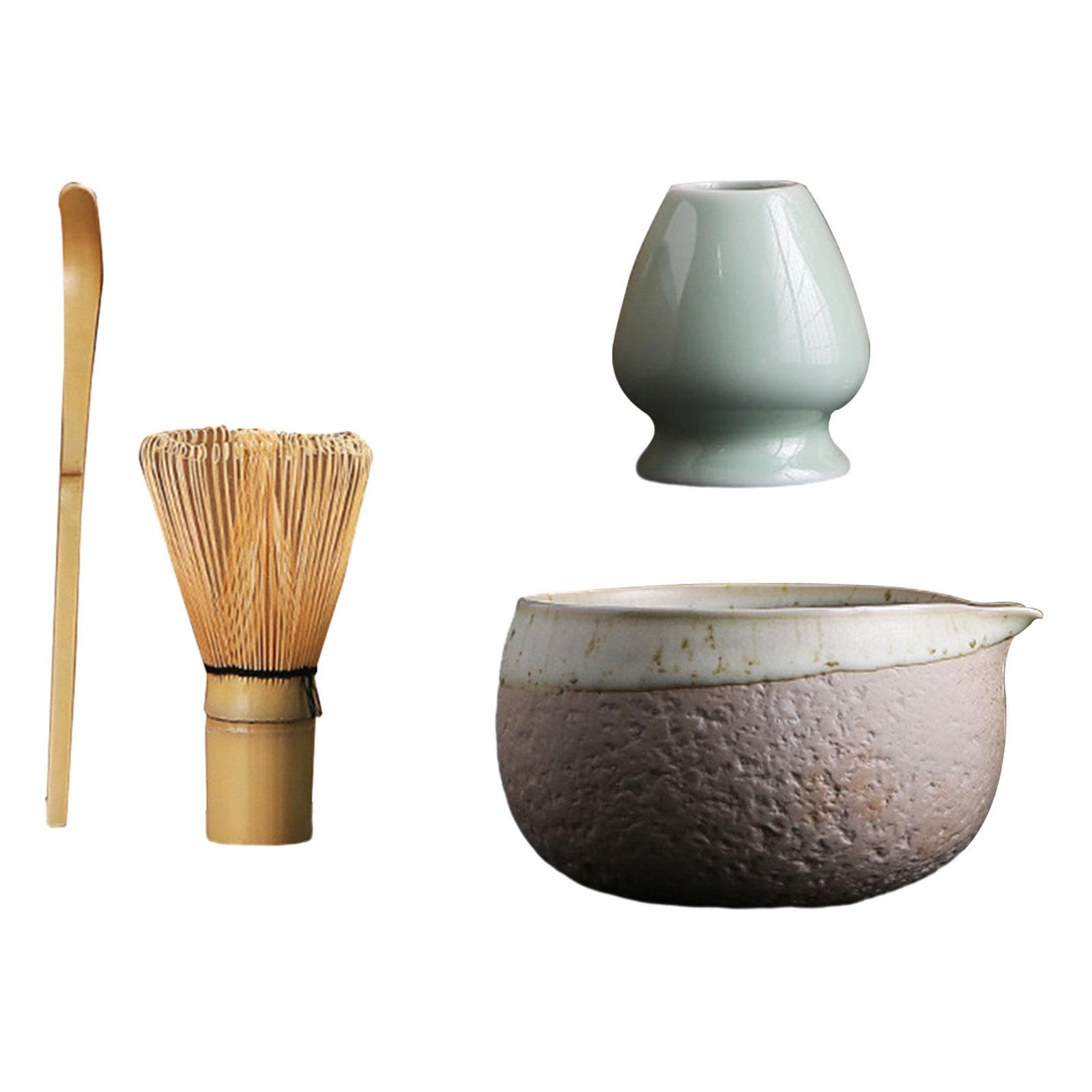 Matcha-Schneebesen, Retro-Stil, Matcha-Zeremonie, Zubehör für Urlaub, Tisch, Büro, Grau, 4 Stück