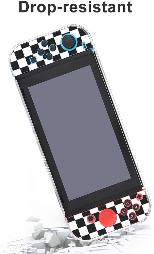 Amazon.com: White Black Checkered Protective Case Cover for