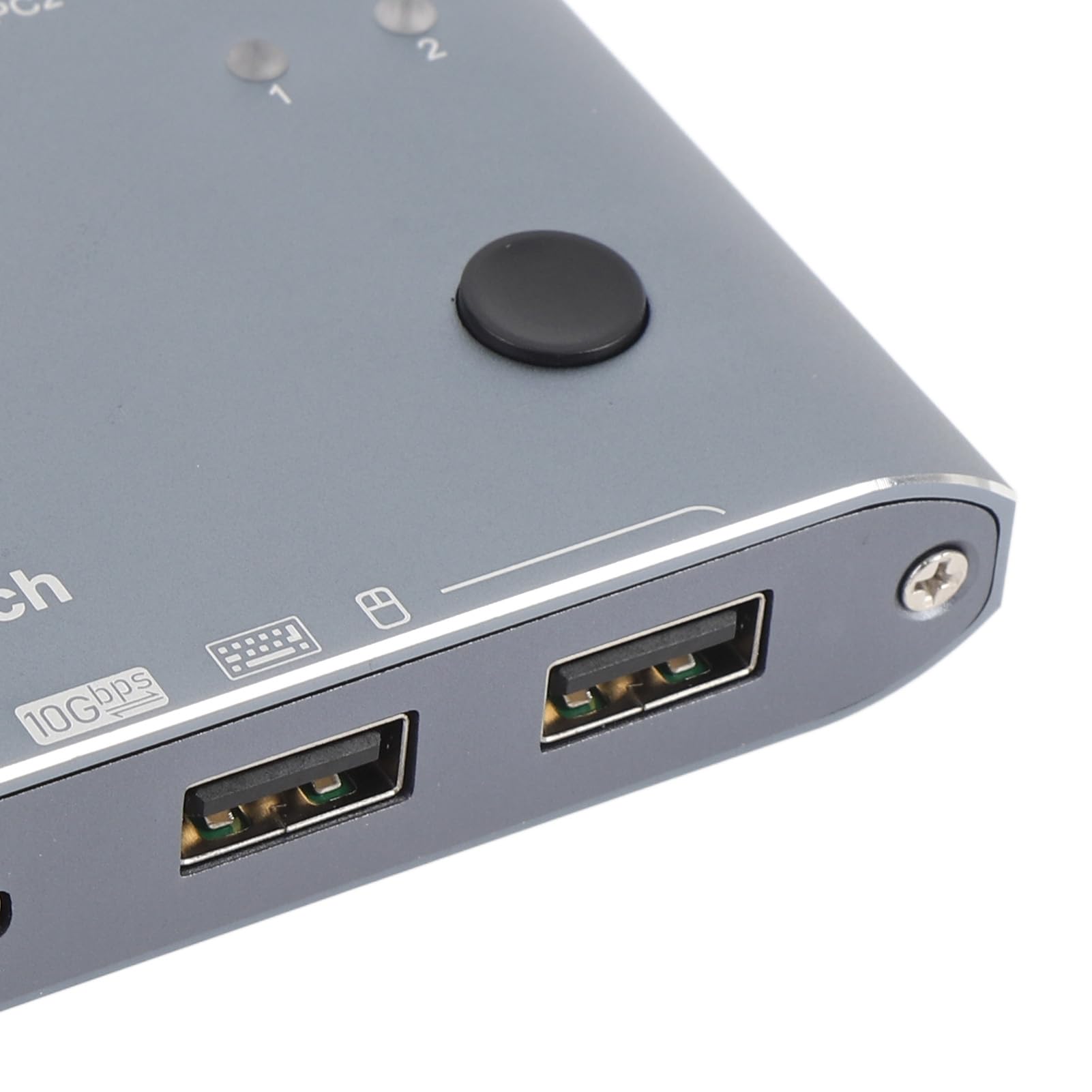 Zunate Ingresso USB 3.2 Switch A e C per un Trasferimento Rapido dei Dati tra 2 Computer per Impiegati con Tastiera PC Portatile