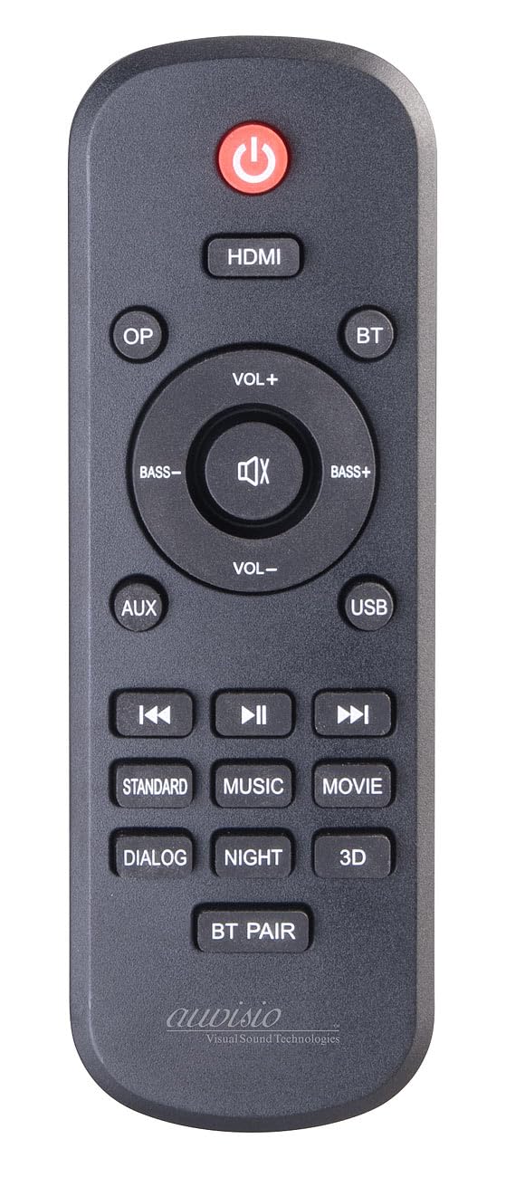 auvisio Soundbox: 2.1-Soundbar mit integriertem Subwoofer, 180 W, Bluetooth 5, HDMI, AUX (Soundbar für Fernseher, für TV, PC)