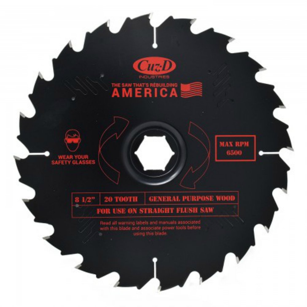 85-20CWD 20 Tooth Carbide Tip Blade for Straight Flush Saw