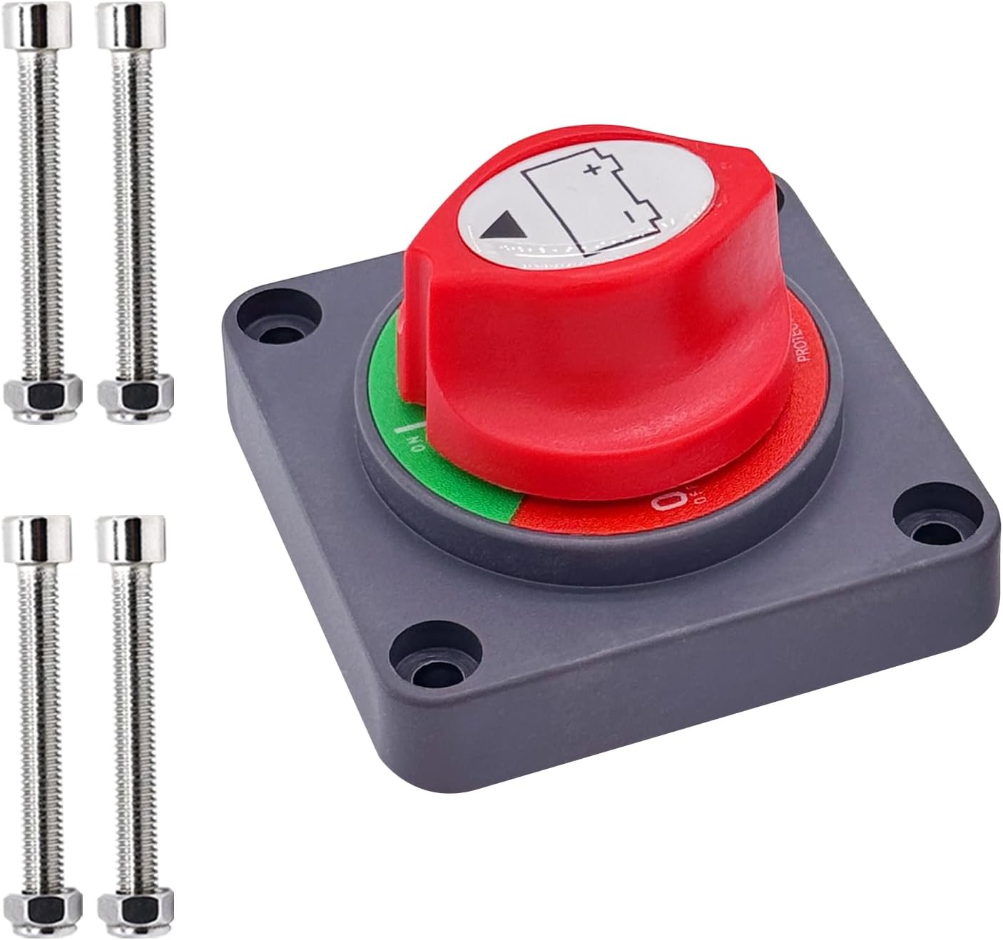 Ampper Panel Mounted Battery Switch 12V - 48V, Marine Battery Disconnect Switch Power Cut Off for Car, Vehicle, RV, Boat and More (On/Off)