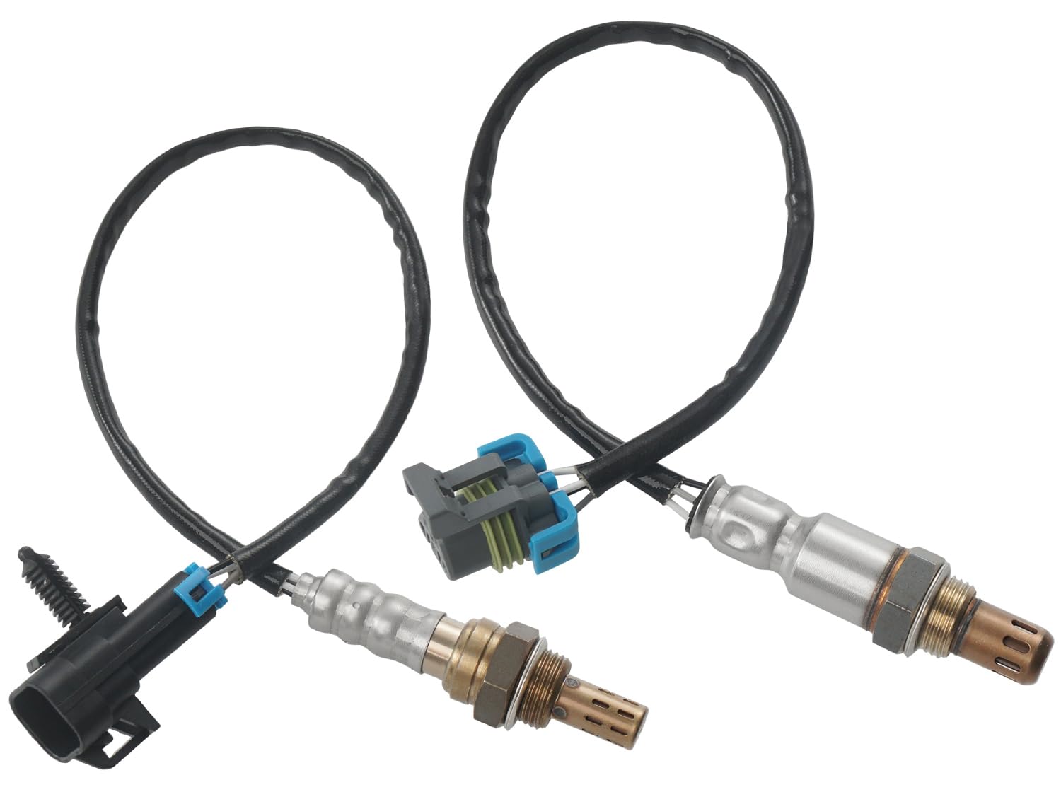 Set of 2 Oxygen Sensor Upstream Downstream O2 Sensor Compatible with Chevy Malibu Equinox Captiva Sport, GMC Terrain, Pontiac Solstice G6, Saturn Aura Vue Sky L4 2.4L Replace 234-4242, 250-24704