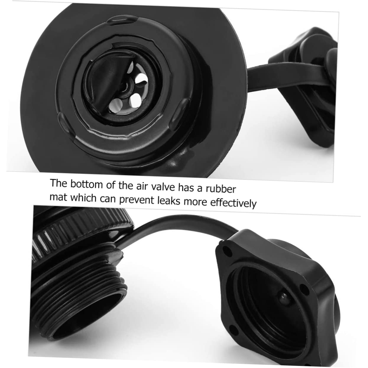 TOYANDONA Boston De Boquilla De Gas Kayac Adaptador De Manguera De De Inflado Inflación Válvula De Aire para Válvula Boston De Polivinilo Negro
