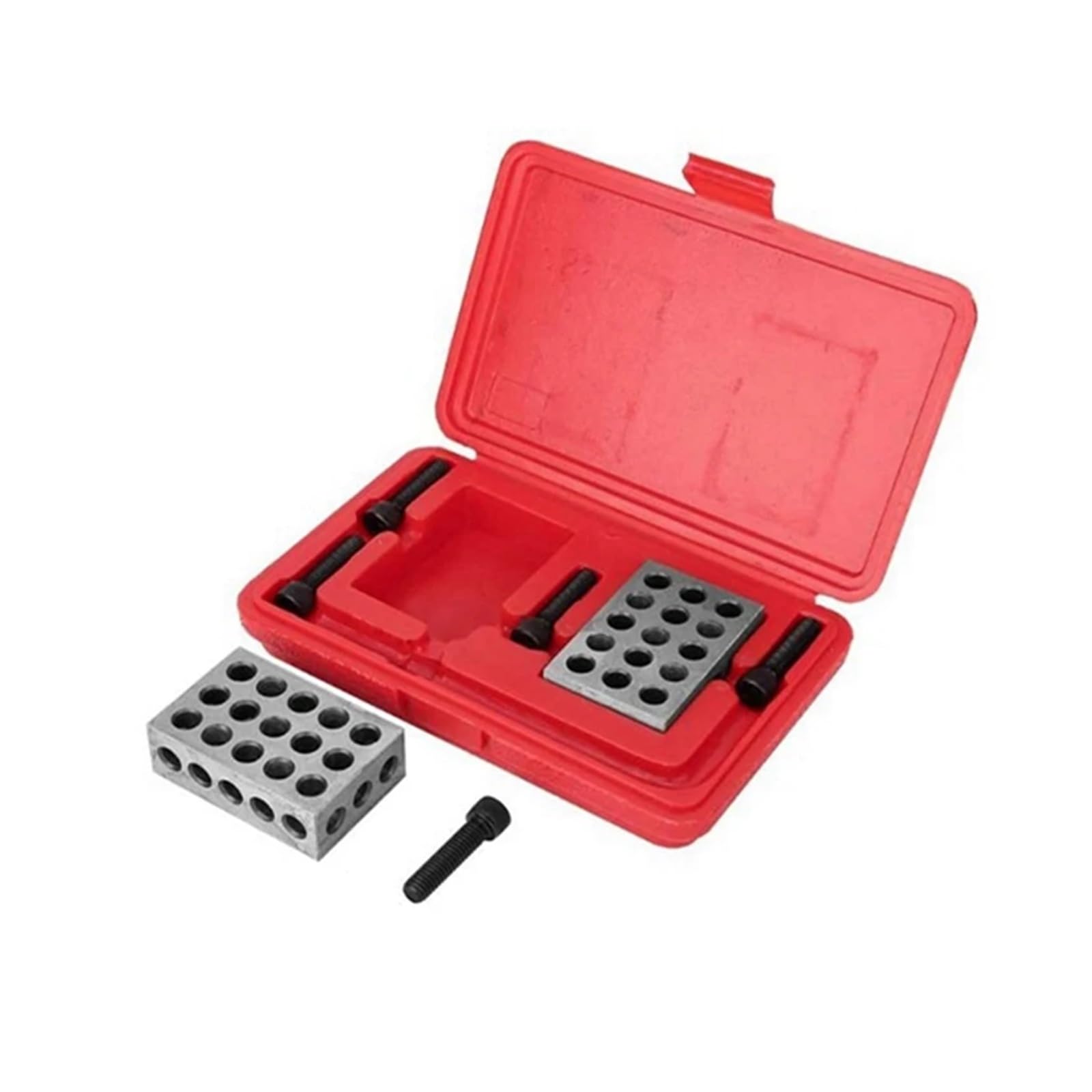 Endmaß, Fräsmaschine Parallel Pad Set Stahl 25-50-75 mm 23 Loch Gauge Block Werkzeug