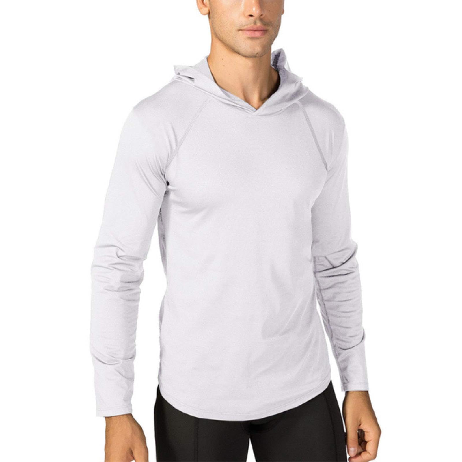 Hommes Protection Solaire Manches Longues Anti UV Plage Été Hoodie T-shirts Multicolore Rashguard