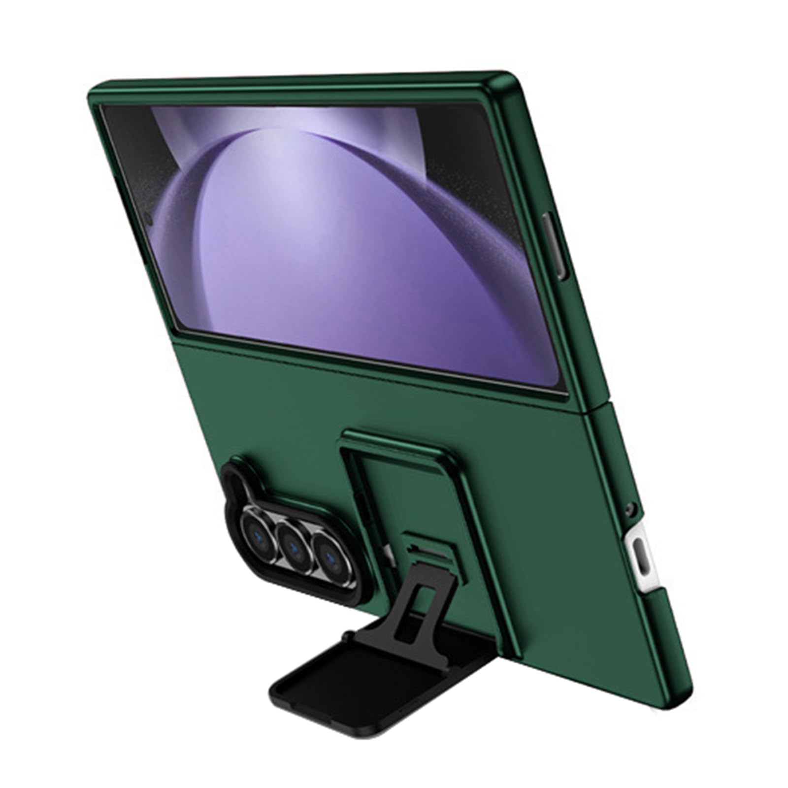 MFAOSHI Slim Case for Samsung Galaxy Z Fold 8 Ultra, Frosted Hard PC Shockproof Protection Case with Hidden Kickstand Phone Cover,Green,Fold 8 Ultra