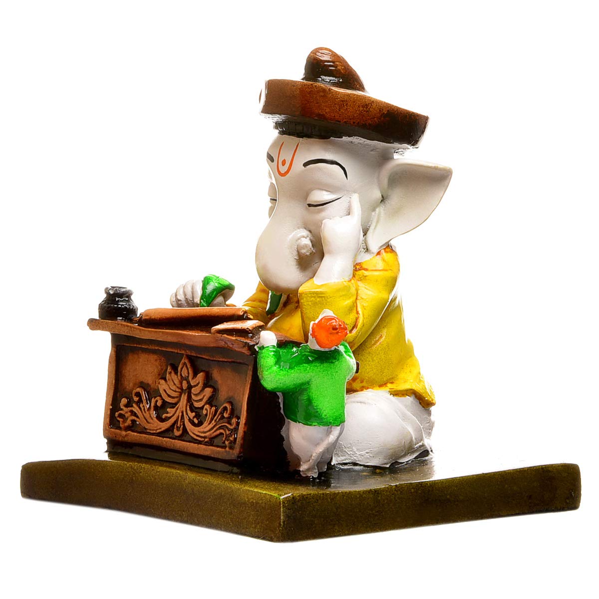 Karigaari India Ganesha Reading Book - Yellow & Brown - Image 6 thumbnail
