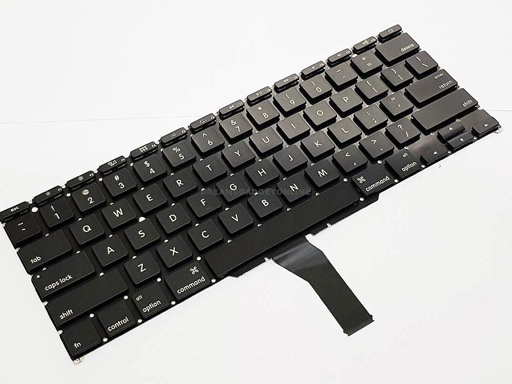 Fugen Laptop Keyboard for MB MG Air A1370 A1465 11" 2011 2012 2013 2014 2015 MD711 MD712 MD223 MD224 MC968 MC969 Black US Layout (Large Enter Button)