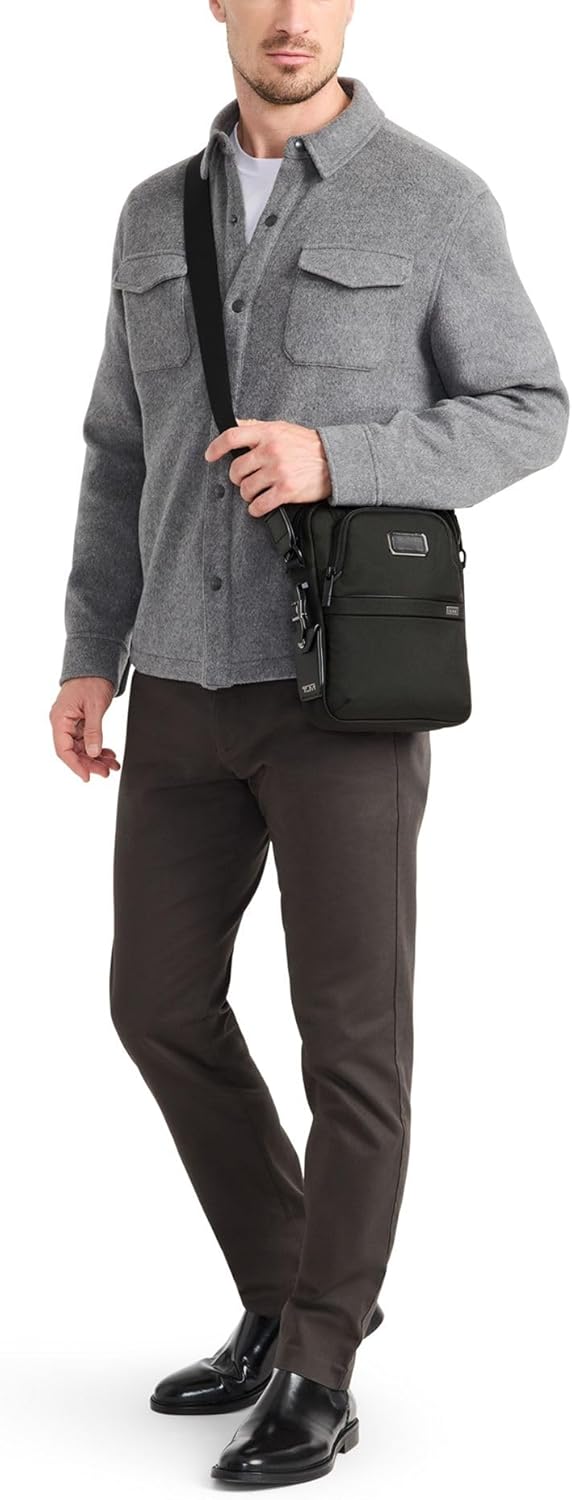 TUMI - Alpha Medium Crossbody - Men's Sleek Everyday Essentials Bag - Ballistic Nylon - Image 3