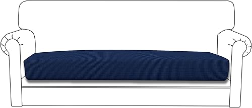 Easy-Going - Funda de cojín elástica para sofá, funda de cojín protectora para asiento de sofá, suave, flexible con parte inferior elástica (cojín