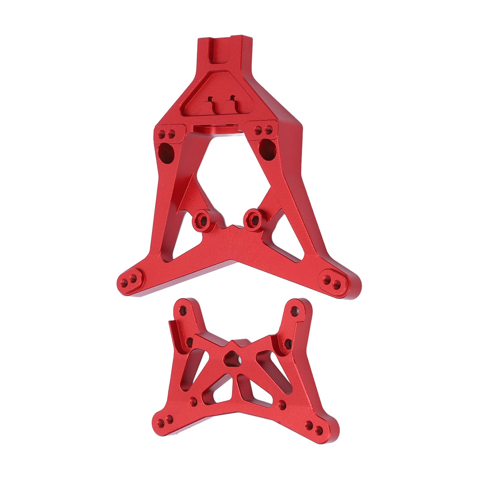 Zestaw przedniego tylnego amortyzatora Części zamienne ze stopu aluminium do LOSI 1/10 22S 2WD RC Car Wysoka wytrzymałość Odporny na wstrząsy Akcesoria do majsterkowania (Czerwony)