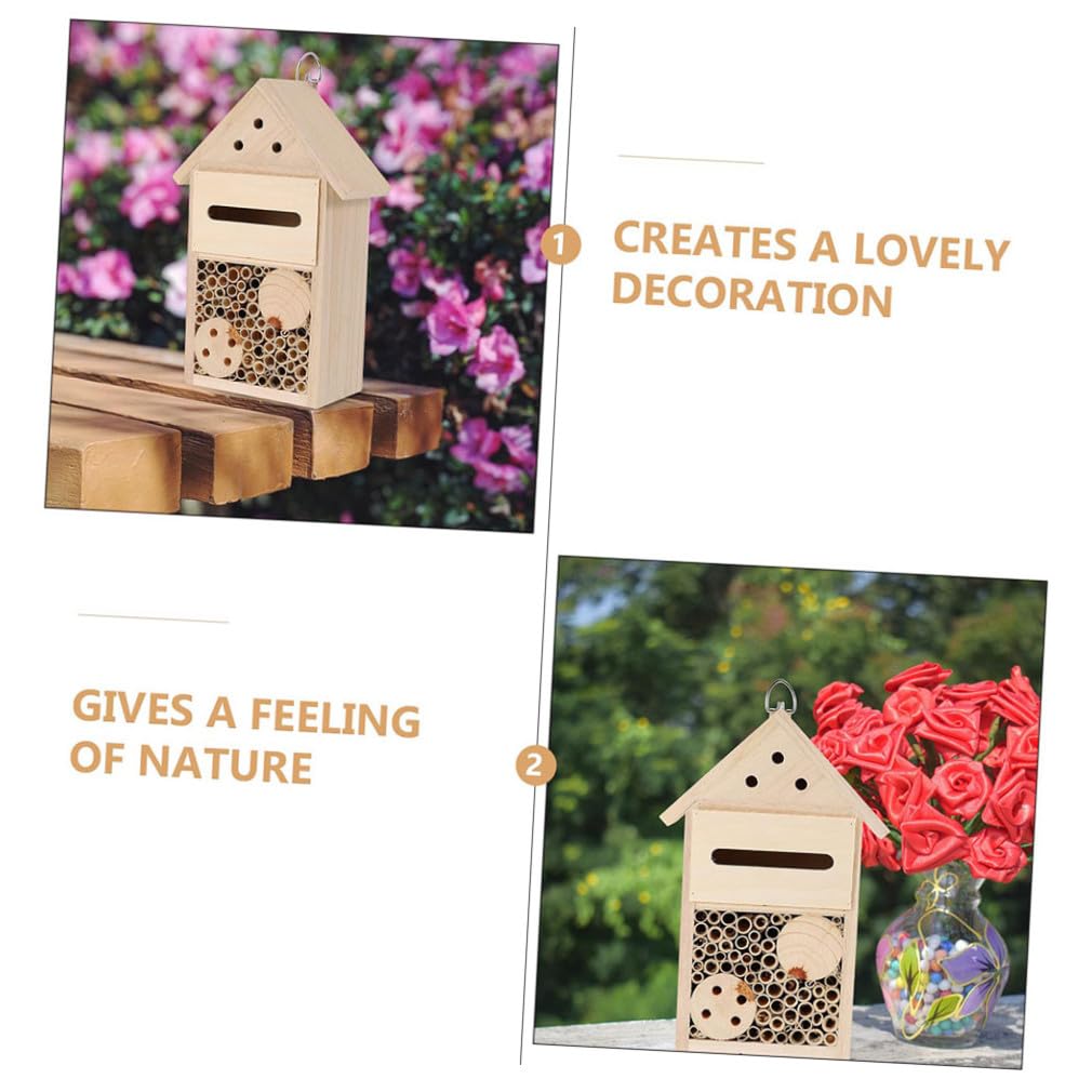Holzhaus Für Garten Insektenhaus Bienenstock Hängend Nisthilfe Für Marienkäfer Bienen Schmetterlinge