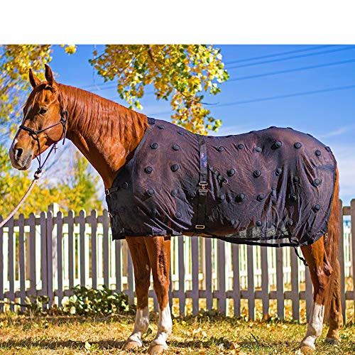 Image of BENEFAB Therapeutic Mesh Sheet SmartScrim Ceramic Infused Powder & Magnetic Therapy | Clinically Proven to Reduce Back Soreness | Promote Blood Flow & Recovery | Reduce Pain & Stiffness | Black (68 inch)