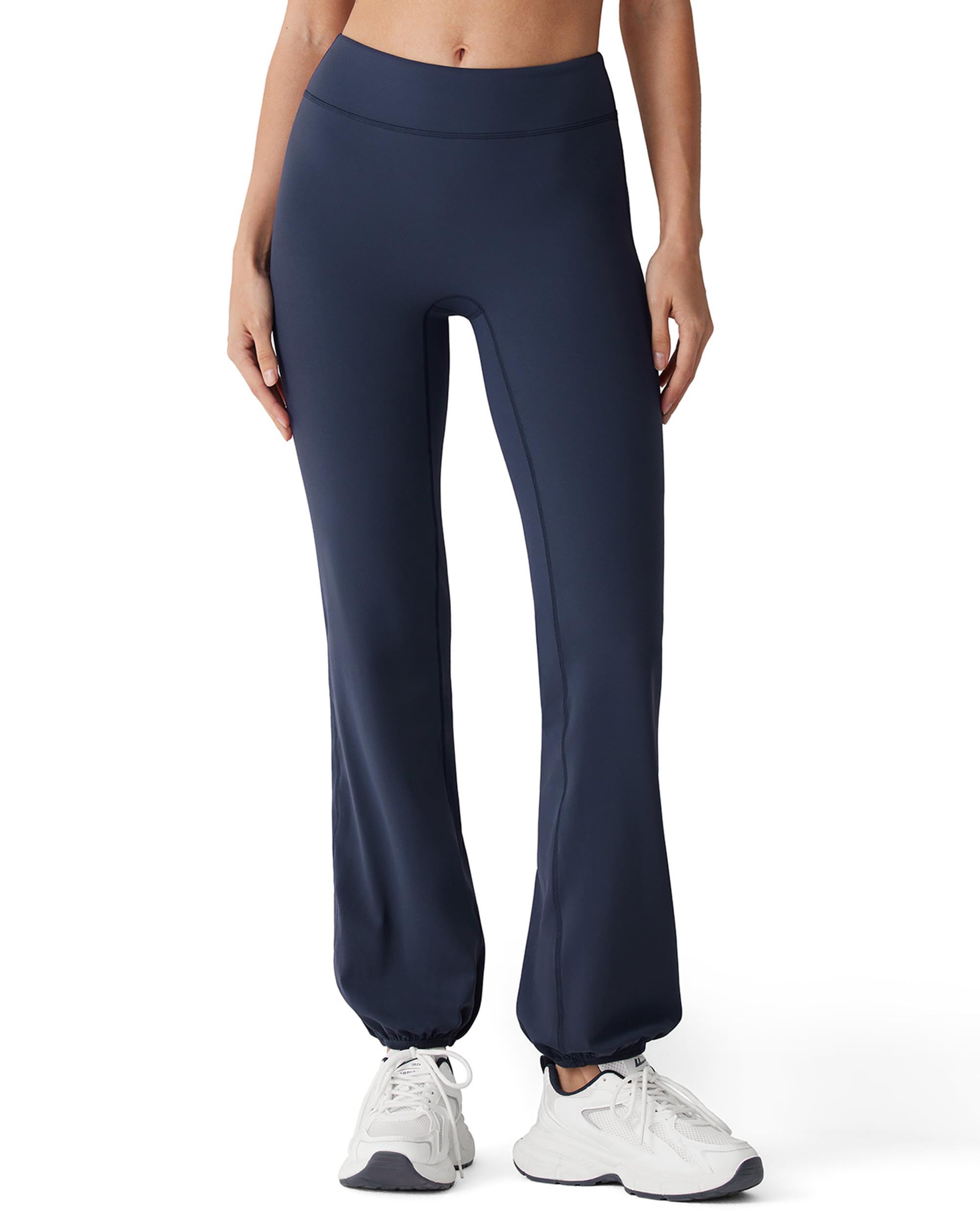 Women Quick Step Bubble Pants High Waisted Balloon Joggers Yoga Pilates Dance Casual Lounge Pants