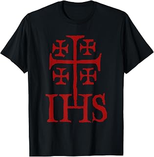 Jerusalem Cross IHS Knights Templar T-Shirt