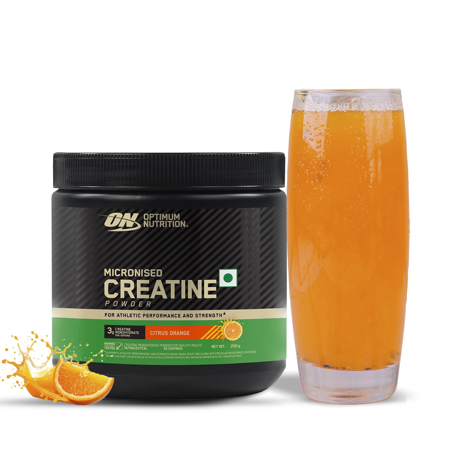 Optimum Nutrition (ON) Micronized Creatine Powder - 250 Gram, 65 Serves, Citrus Orange, 3g of 100% Micronised Creatine Monohydrate per serve, Supports Athletic Performance & Strength.-image-25