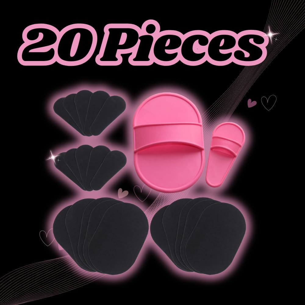 TRIXES Almohadillas Exfoliantes para depilar Set de 20 Smooth Skin on Legs Arm Face Top Lip Beauty Aid