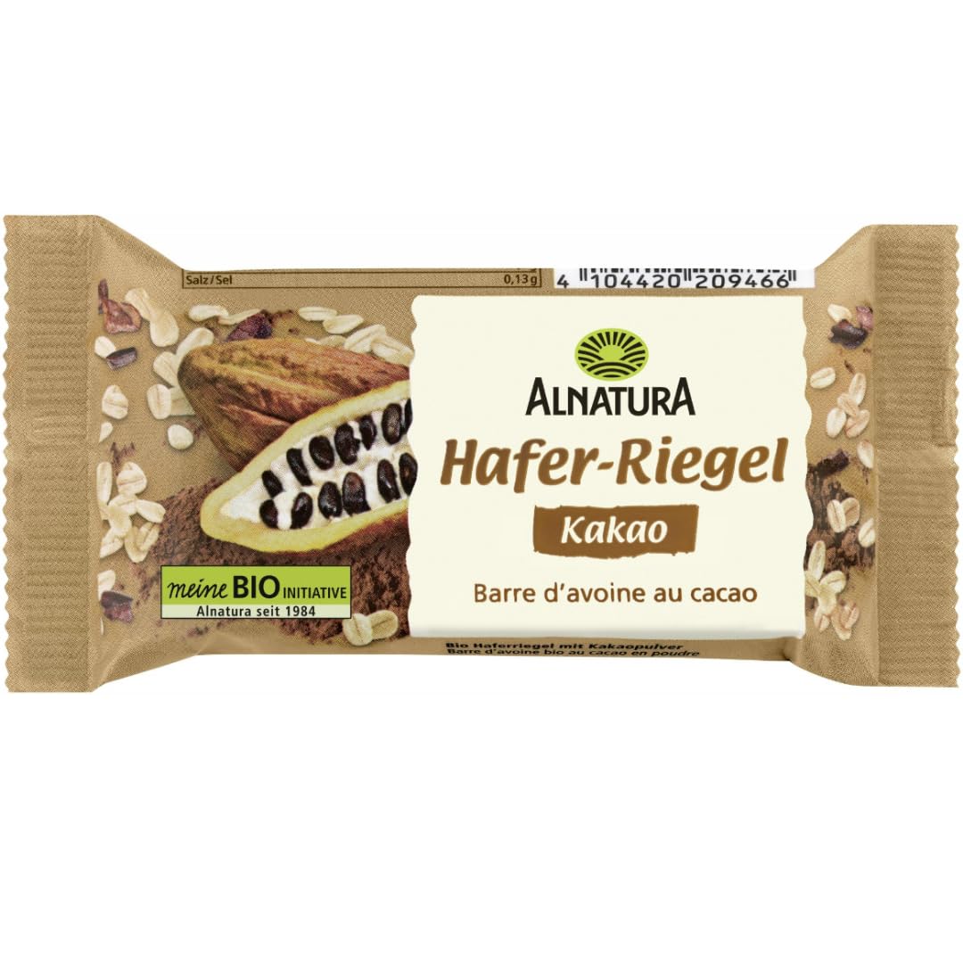 Mit Pufai Grocery, Hafer Riegel Kakao Ein Vollkorn-Hafer-Müsliriegel 60 Gramm x 12 Stück + Sesam Krokant Riegel x 2 STÜCK