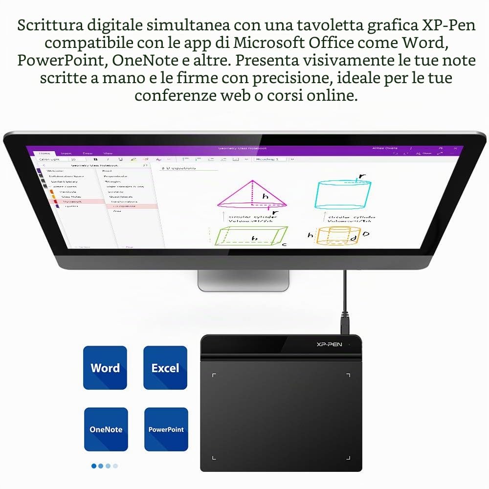 XP-PEN G640 Tavoletta Grafica 6x4 Pollici Ultrasottile, Stilo Passivo con 8192 Livelli senza Batteria, per firma digitale, disegno, osu
