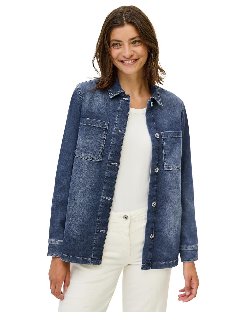 Cecil Damen Denim Overshirt