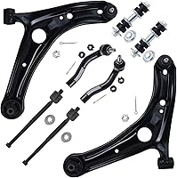 Vista 1450 de Detroit Axle - Kit de suspensión frontal de 8 piezas para Dodge Journey 2009-2015, 2 brazos de control inferiores, 2 rótulas, 2 varillas