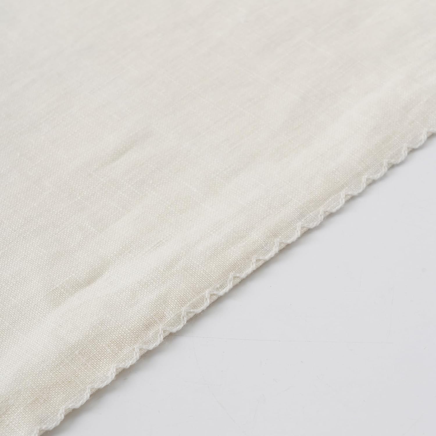 100% Pure Linen Body Pillow Cover with Lace, 20" x 54" inches Long Pillow Case,Soft and Breathable Pillowcase with Envelope Closure for Decorative and Bed (White)